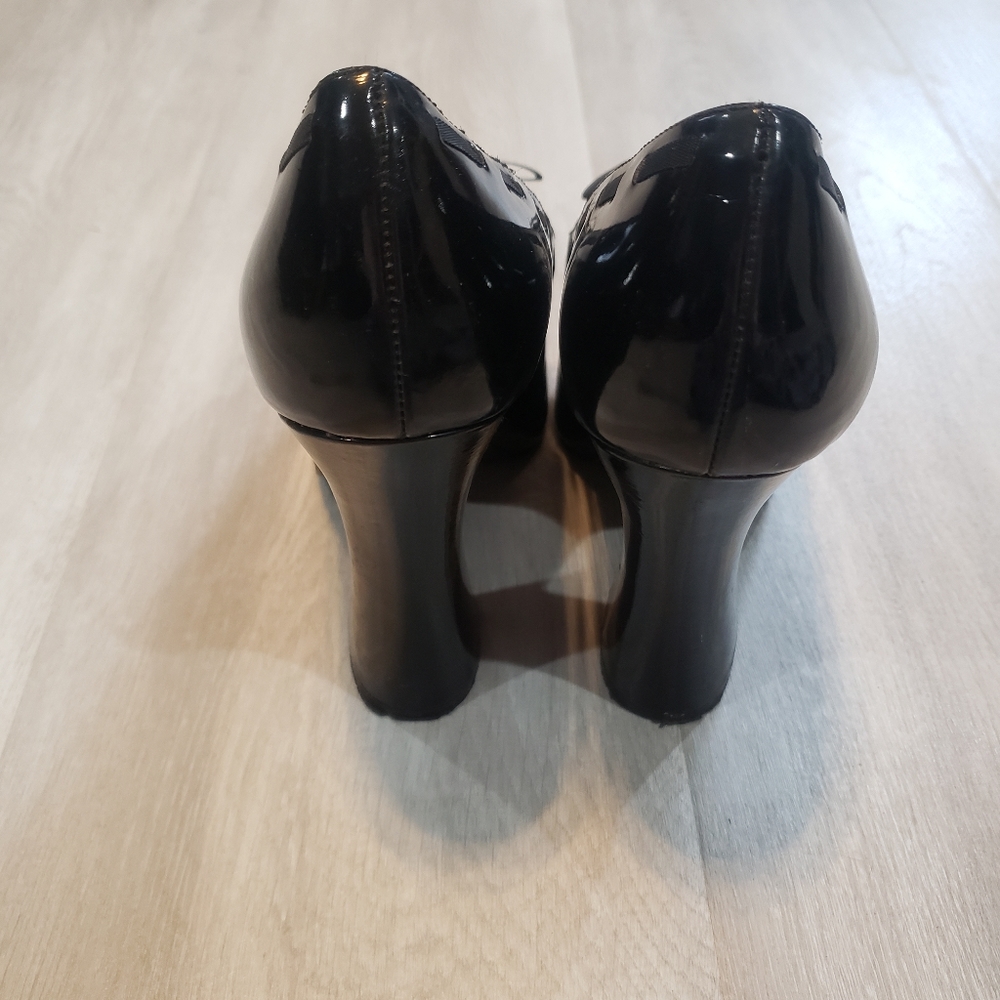 Gothic Punk Platform high heel Black PU Leather